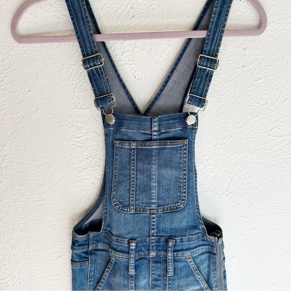 Madewell Stretch Overalls in Kemp Wash XXS - Picture 3 of 6